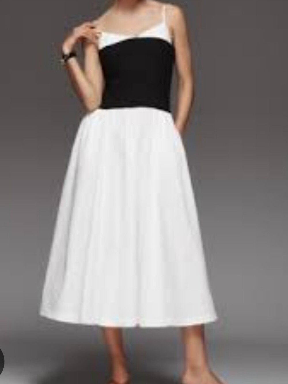 By Anthropologie Twofer Peekaboo Midi Dress Small